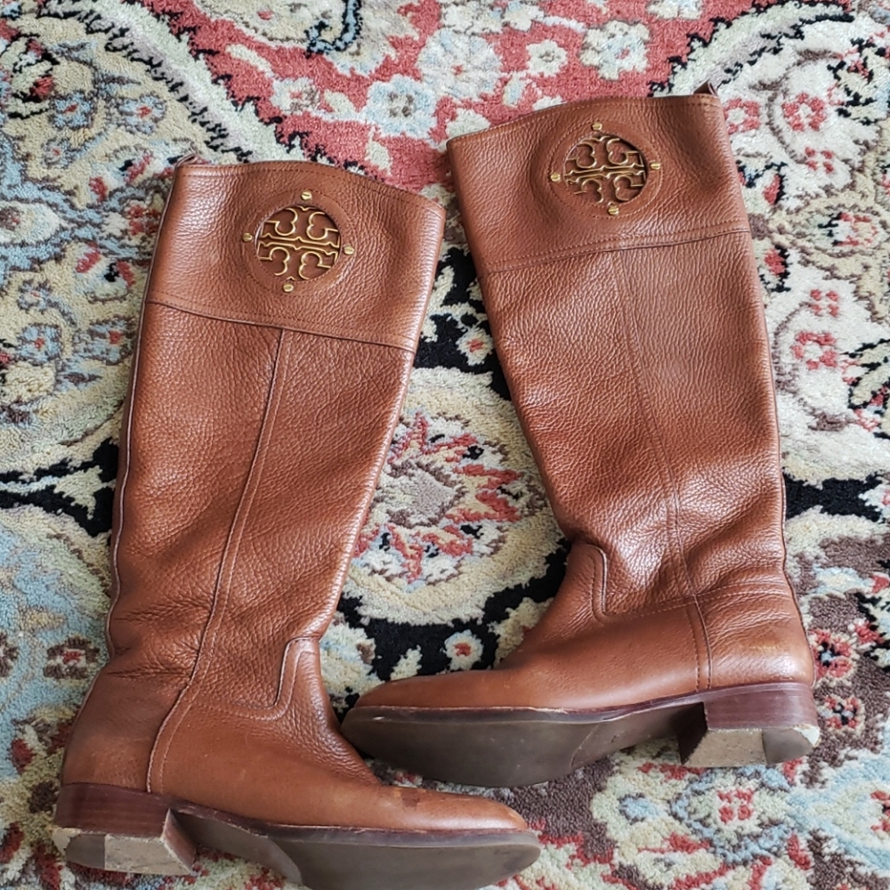 Tory Burch Brown Heeled Boots